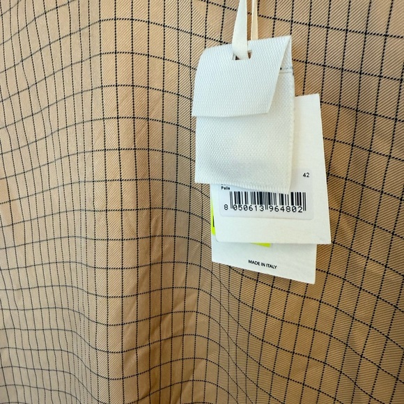 ALYSI NWT size 42 (6 US see measur) Women's Checkered Blouse with lovely buttons - Picture 4 of 15